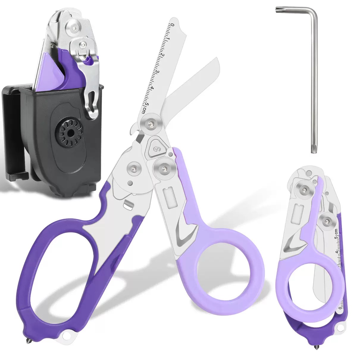 เครื่องมือกู้ภัยมัลติฟังก์ชั่น 6-in-1:กรรไกรทางการแพทย์มัลติฟังก์ชั่น